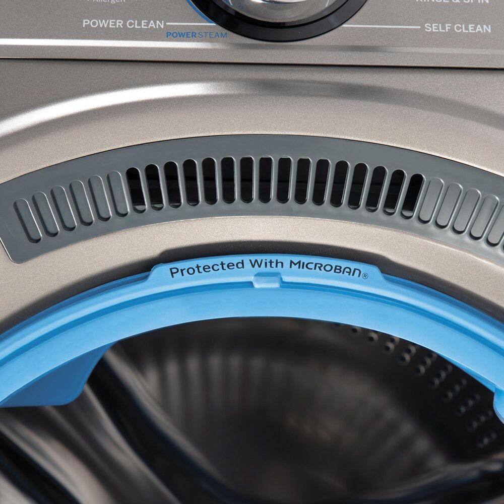 GE Appliances 4.8 Cu. Ft. Front Load Washer with Steam in Satin Nickel, , large