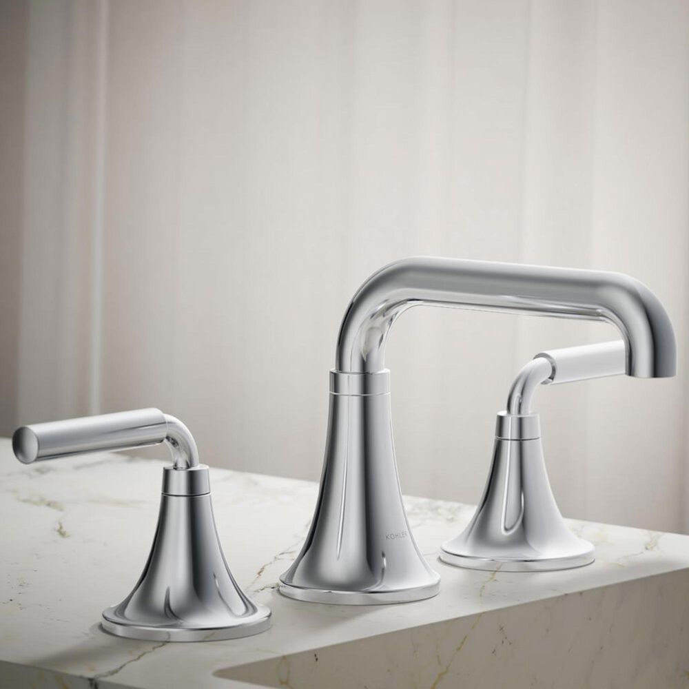 Kohler Tone Widespread Bathroom Sink Faucet in Polished Chrome, , large