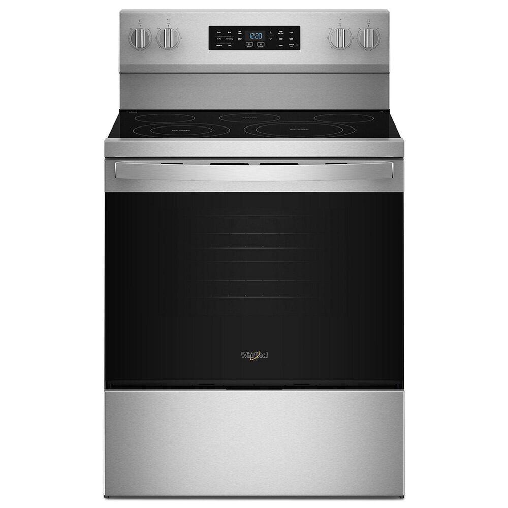 Whirlpool 5.3 Cu. Ft. Electric Range with Air Cooking Technology in Fingerprint Resistant Stainless Steel, , large