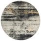 Safavieh Adirondack ADR201F 6" Round Light Grey and Black Area Rug, , large