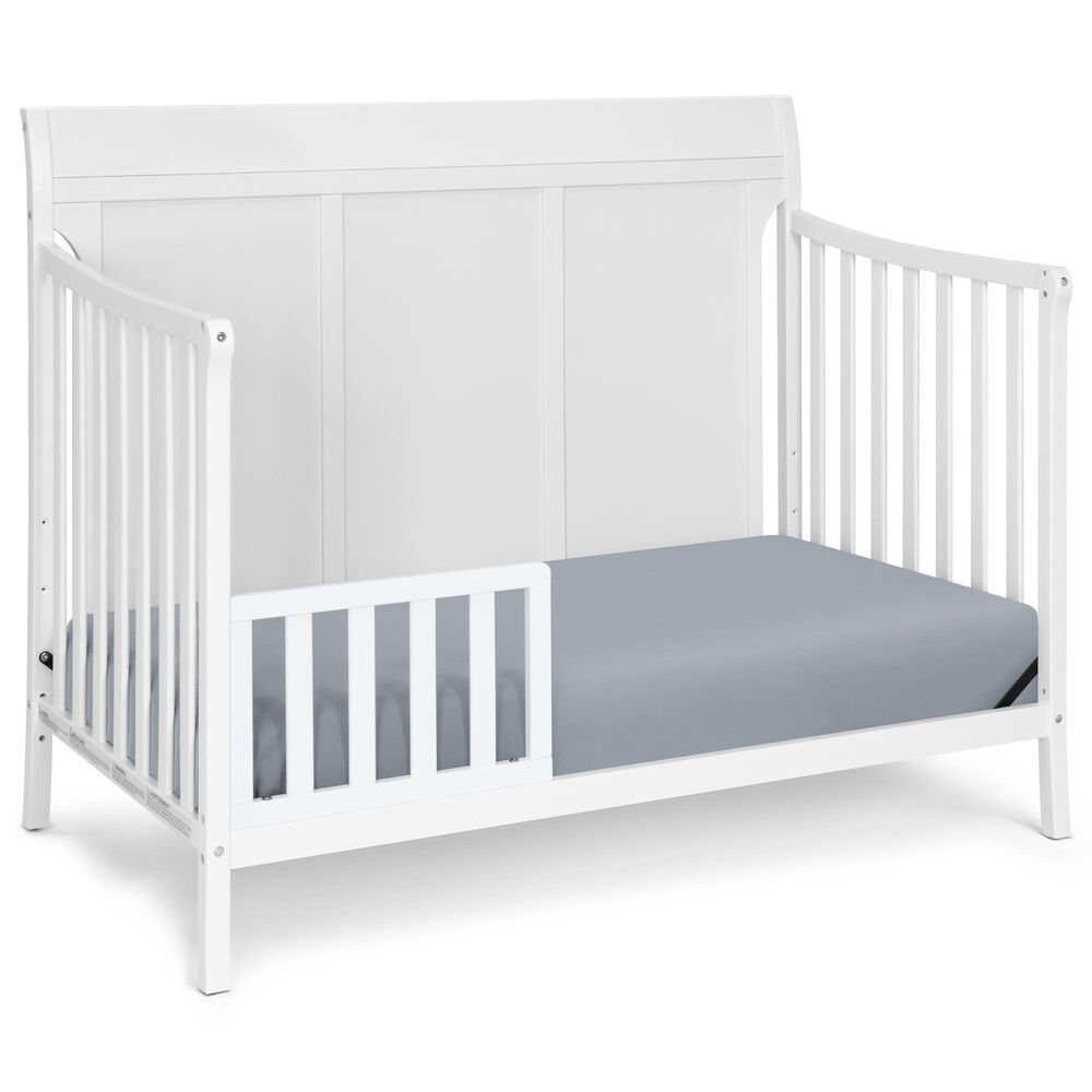 Hearth and Haven Shailee 4-In-1 Convertible Crib in White, , large