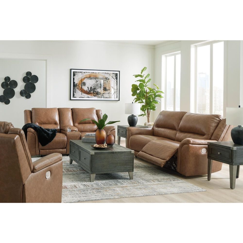 Ashley Trasimeno Power Reclining Sofa in Caramel, , large