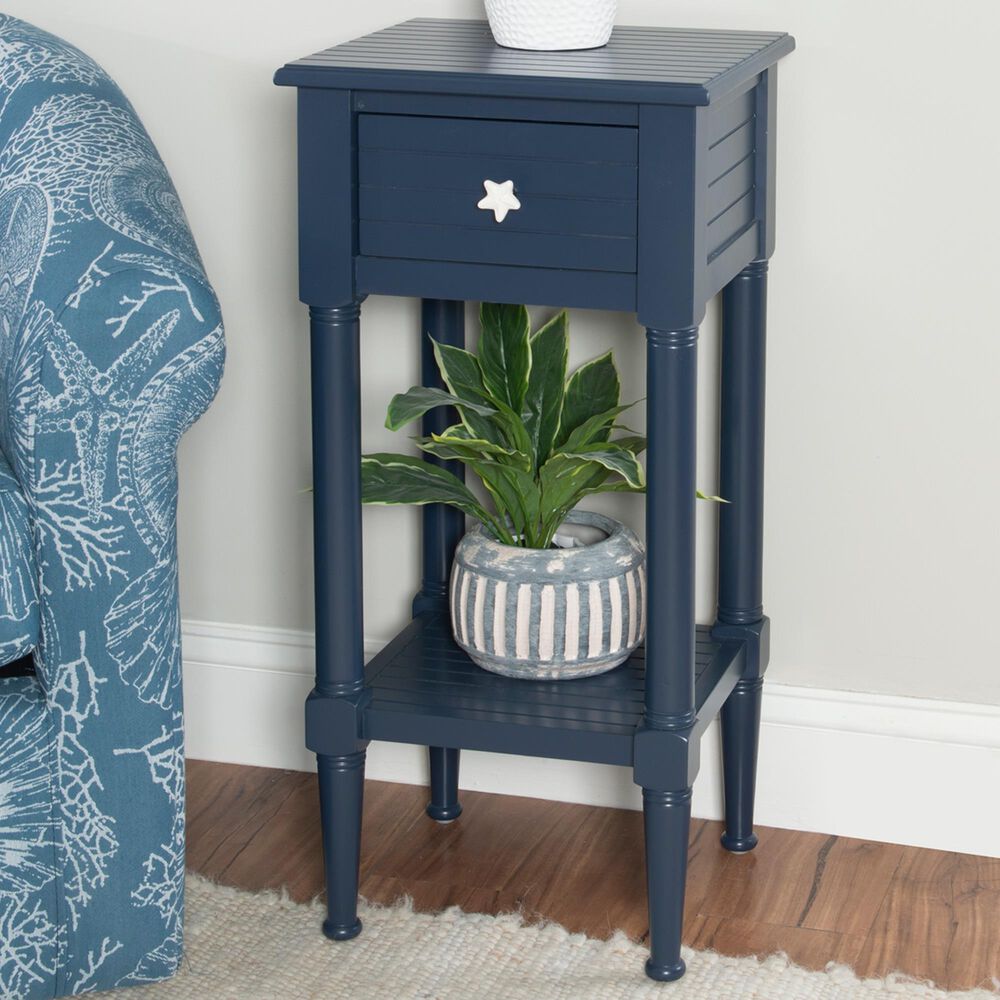 Linon Home Decor Seaboard End Table in Navy, , large