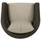 Hearth and Haven Outdoor Wicker Swivel Chair in Khaki, , large