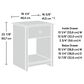Sauder River Ranch 1-Drawer Nightstand in White Plank, , large