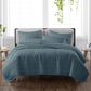 Pem America Cannon Solid 3-Piece King Quilt Set in Dark Blue, , large