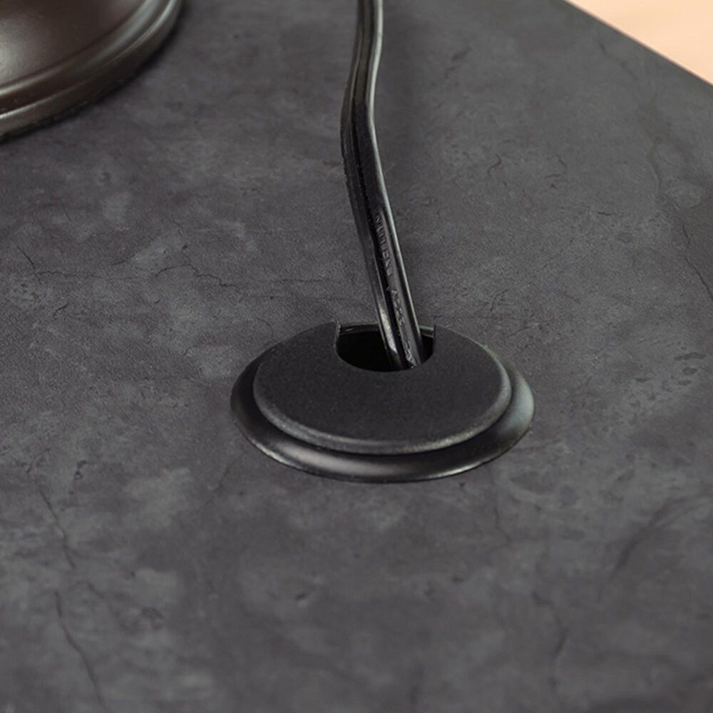 Sauder Palladia L-Shaped Desk in Glacier Oak and Rosso Slate, , large