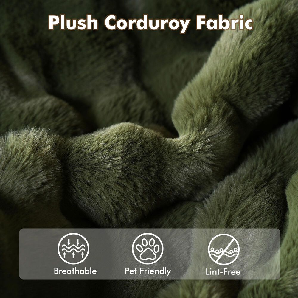 HOMLUX Togo Sofa Bean Bag Chair in Green, , large