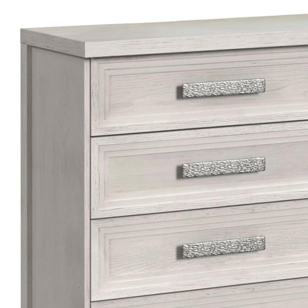 Mayberry Hill Avalanche 5-Piece King Bedroom Set in Antique White, , large