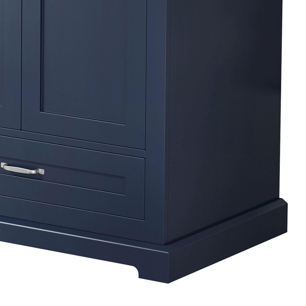 Lexora Home Dukes 80&quot; Double Bathroom Vanity in Dark grey with 2 cm White Quartz Top, Rectangular Sinks and 30&quot; Mirrors, , large