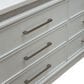 Belle Furnishings Reflections 4-Piece King Upholstered Bedroom Set in Pearl White and Rhinestone, , large