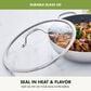 Green Pan Valencia Pro 12" Wok with Lid in Stainless Steel, , large