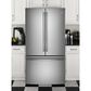 GE Appliances 28.7 Cu. Ft. 3-Door French Door Refrigerator in Stainless Steel, , large