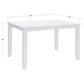 Linon Home Decor Mayfair Rectangular Dining Table in White - Table Only, , large