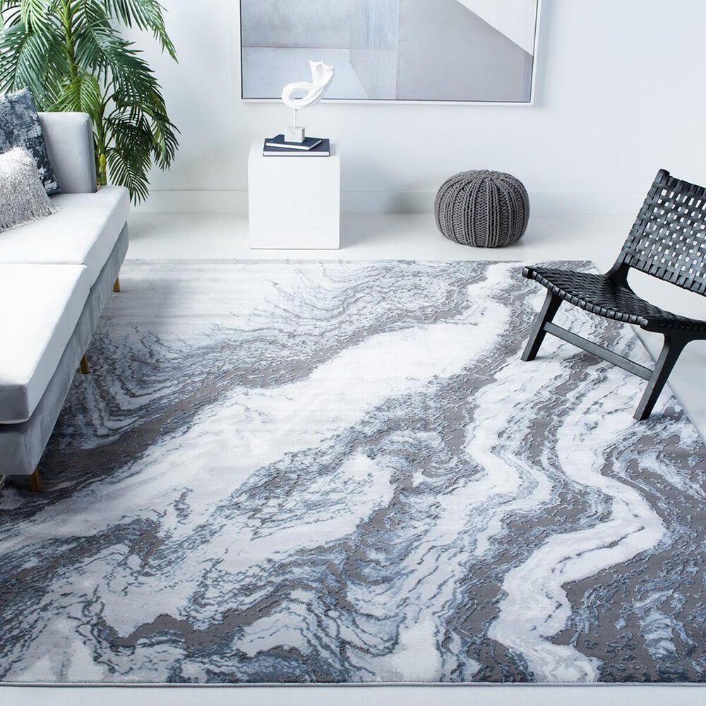 Safavieh Craft CFT844M 8&#39; x 10&#39; Blue and Grey Area Rug, , large