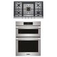 Frigidaire Professional Professional 2-Piece Kitchen Package with 30" Microwave Combination Wall Oven and 36" Gas Cooktop in Stainless Steel, , large