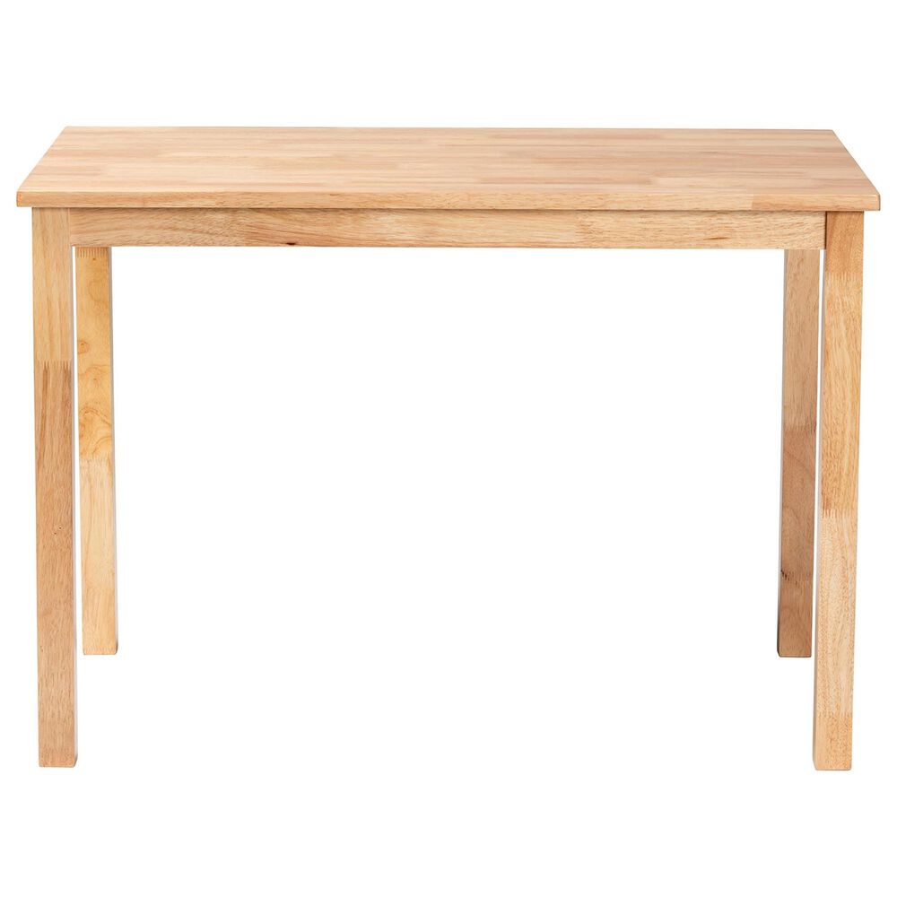 Baxton Studio Eveline Dining Table in Natural Brown - Table Only, , large