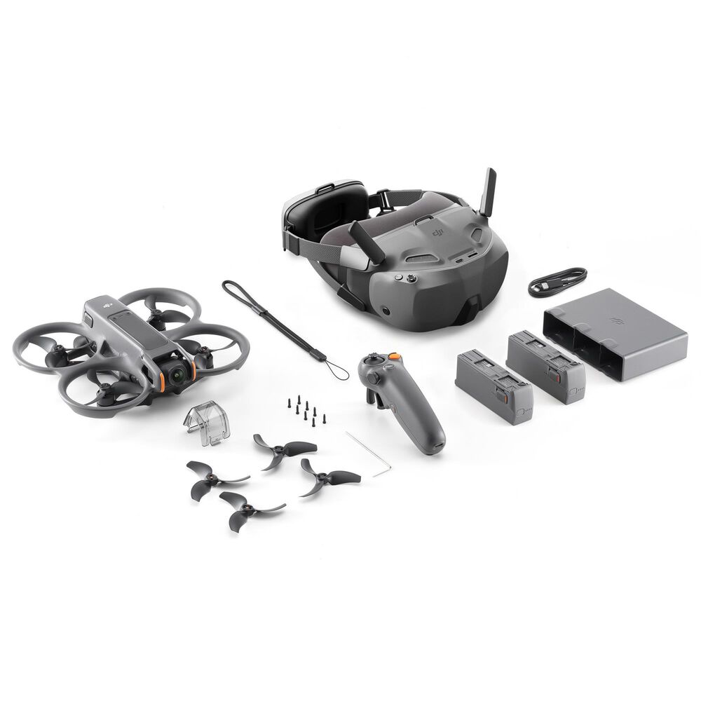 DJI Avata 2 Drone Fly Smart Combo with 3-Battery in Gray, , large