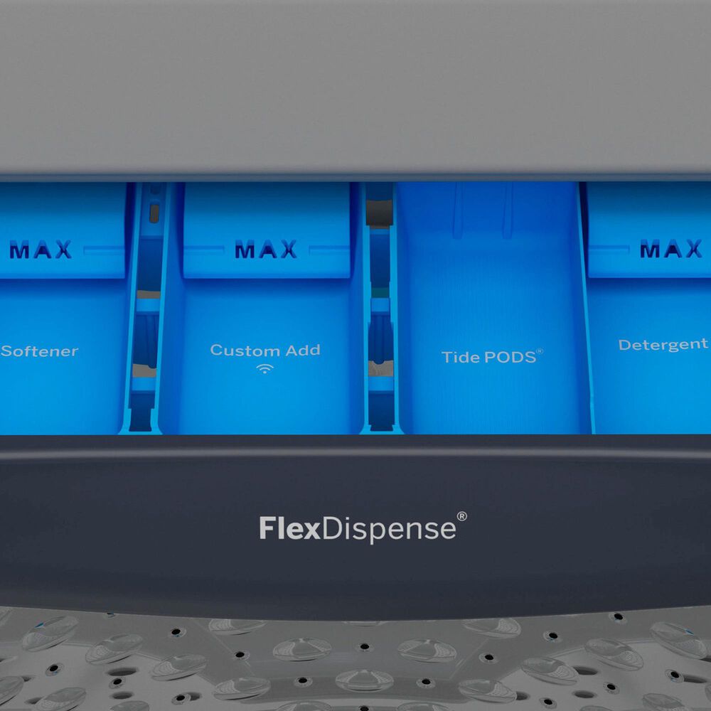 GE Profile 5.3 Cu. Ft. Top Load Agitator Washer and 7.3 Cu. Ft. Gas Dryer Laundry Pair in Sapphire Blue, , large