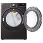 LG 5.0 Cu. Ft. Front Load Washer and 7.4 Cu. Ft. Electric Dryer with TurboWash 360 Laundry Pair in Black Steel, , large