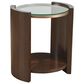 Lexington Home Brands Rendevous Lennox Round Accent Table in Chester and Rose Gold, , large