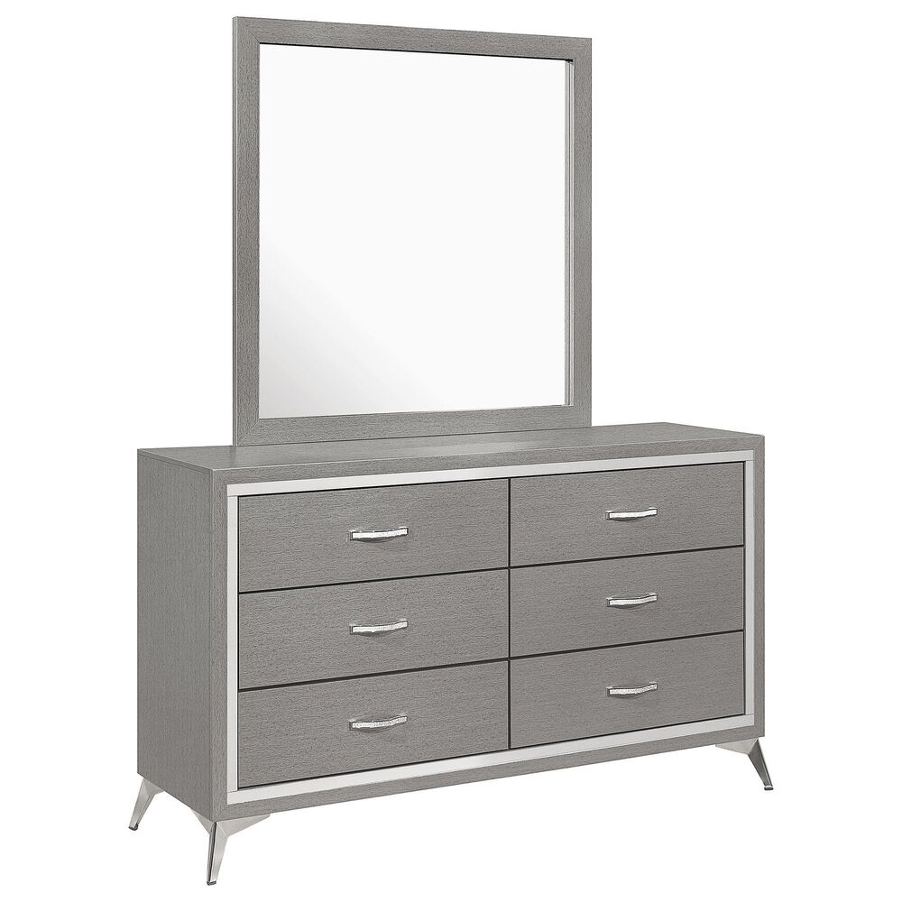 New Heritage Design Huxley 3-Piece King Bedroom Set in Gray, , large