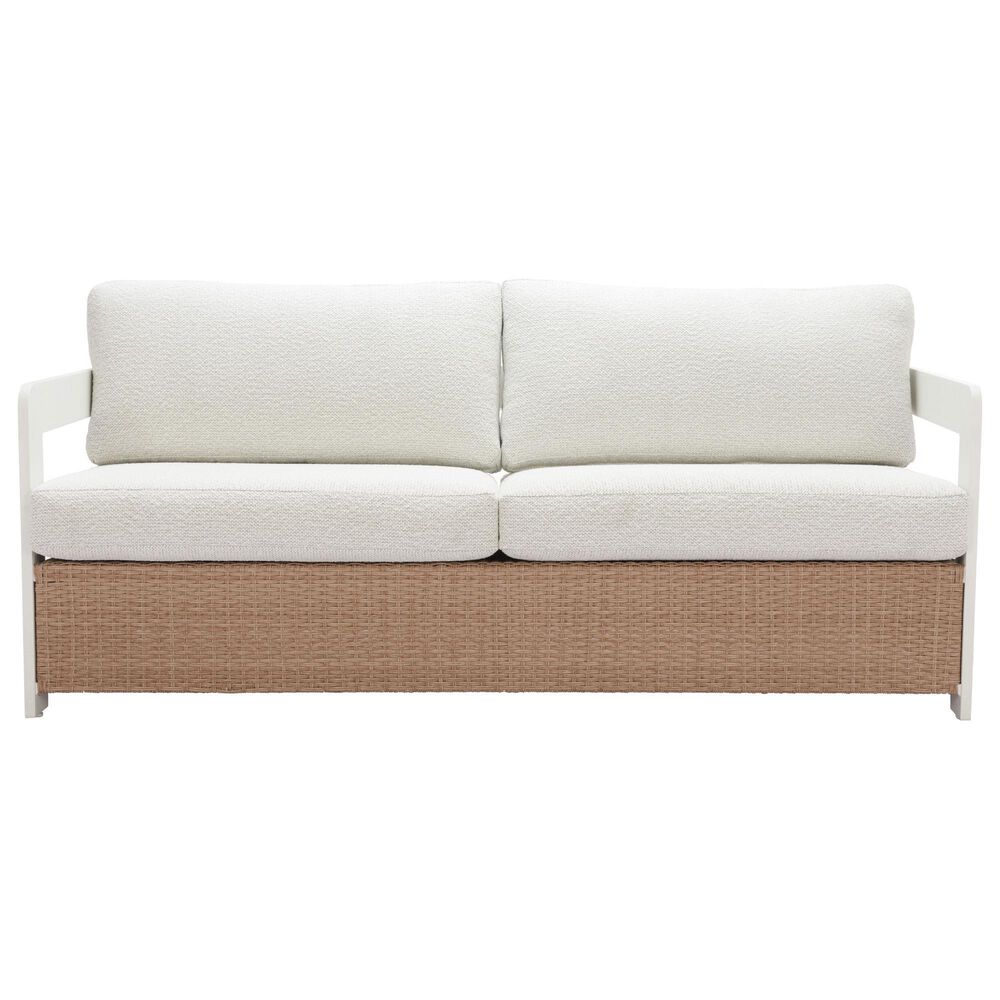Zuo Modern Gelo Sofa in White and Brown, , large