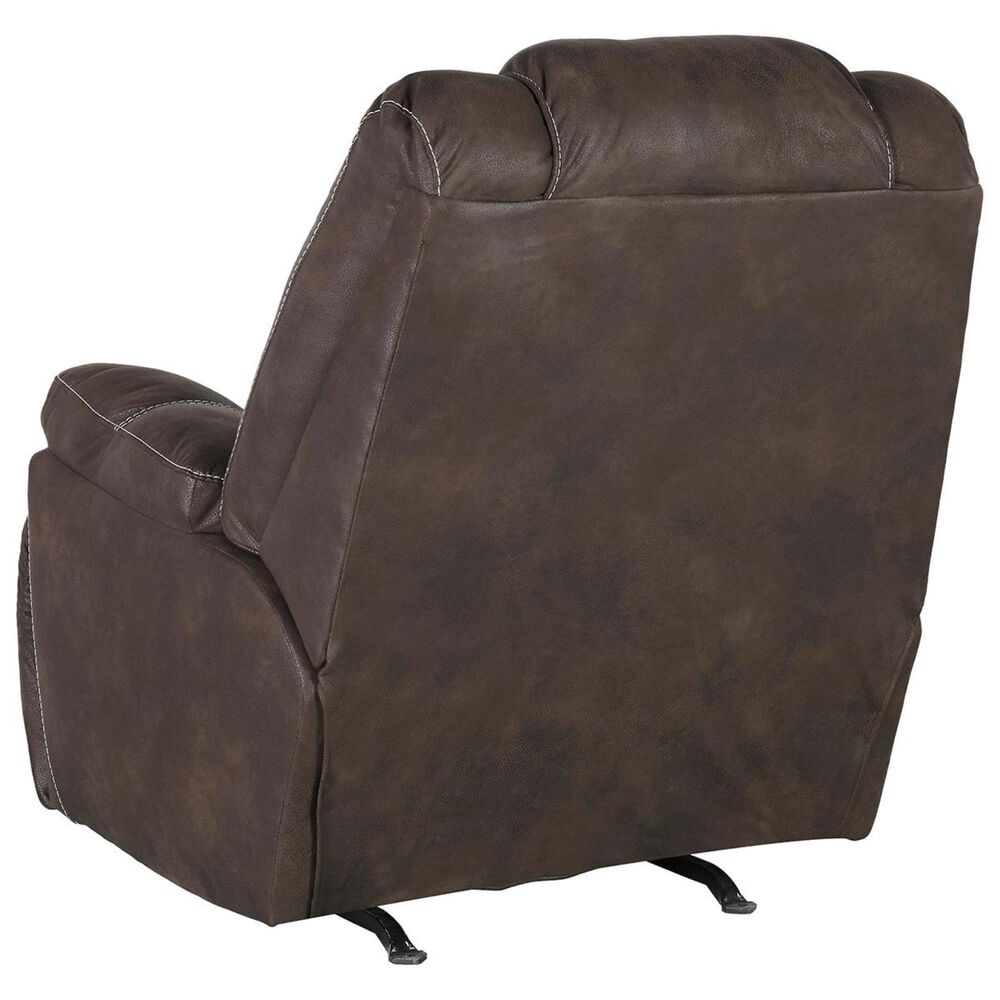 Ashley Warrior Fortress Manual Rocker Recliner in Coffee, , large