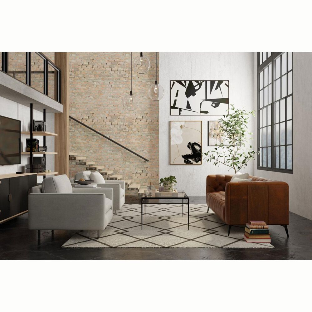 Feizy Kimball Ivory, Gray and Tan 9&#39; x 12&#39; Area Rug, , large