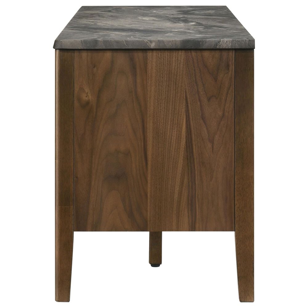 Coaster Bradley 63" SmartTop TV Stand in Smokey Grey and Dark Brown, , large