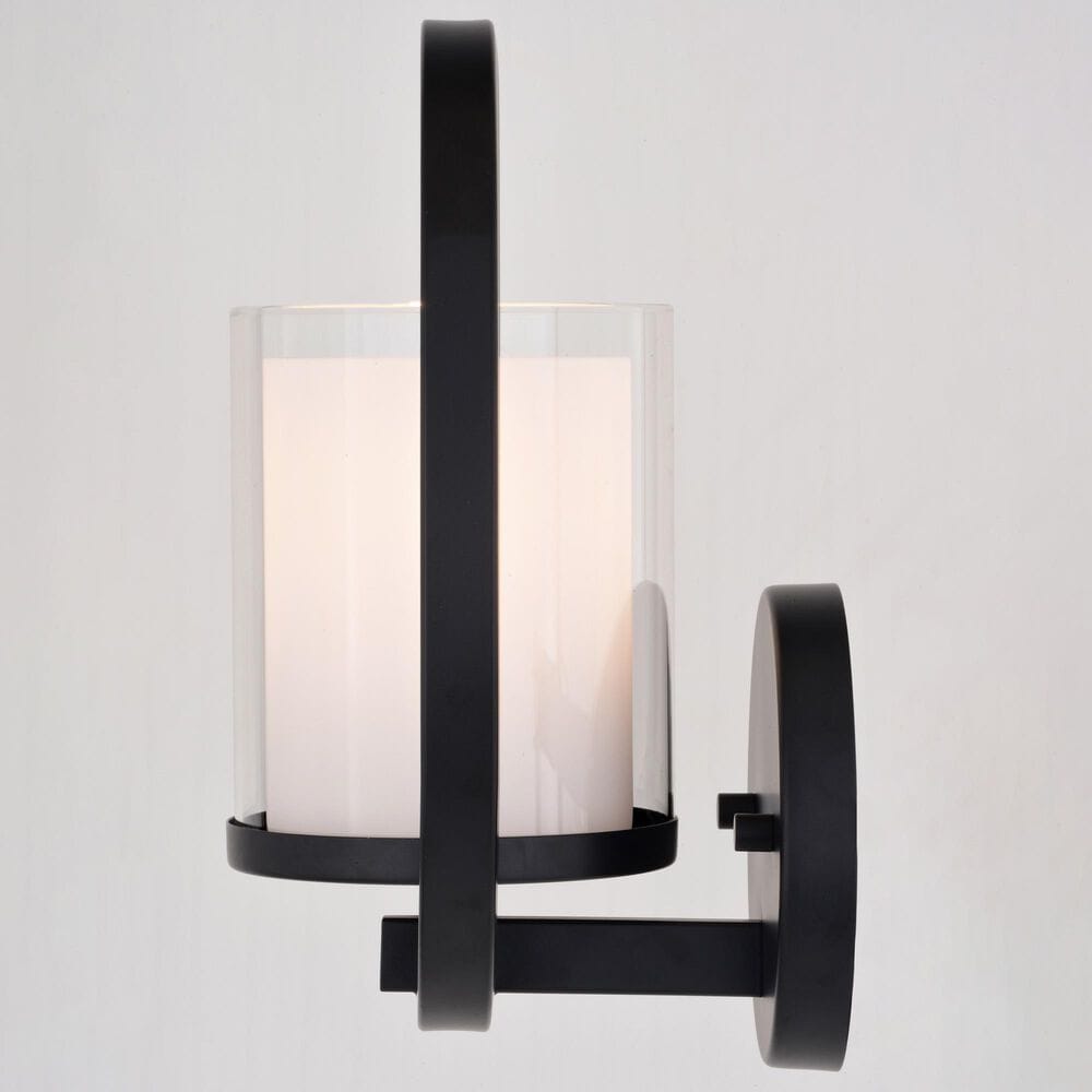 Vaxcel Princeton 1-Light Wall Sconce in Black, , large