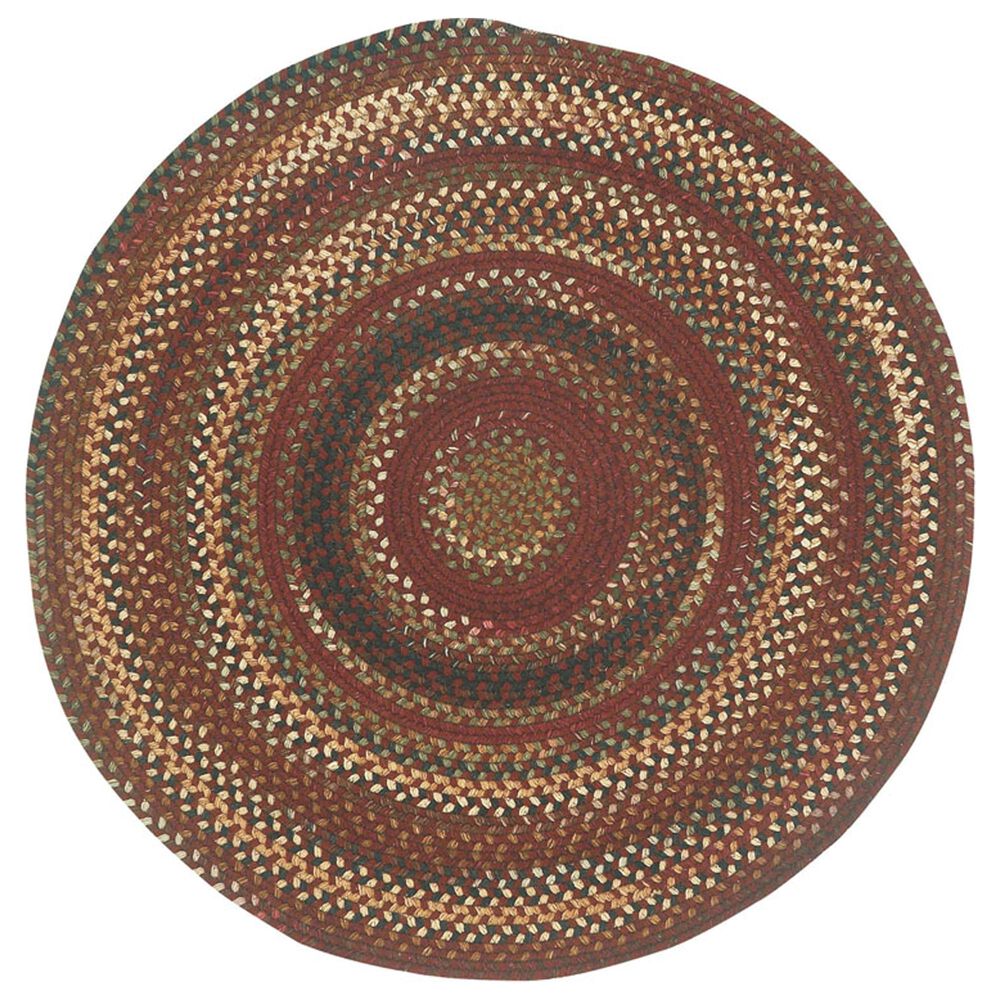 Capel Gramercy 0070-500 9"6" Round Cinnabar Area Rug, , large