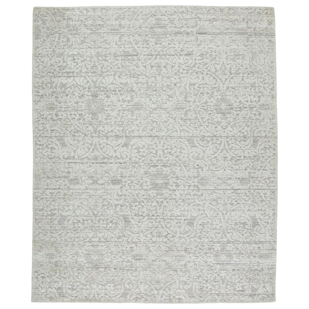 Jaipur Poetry Heirloom 6" x 9" Snow White Area Rug, , large