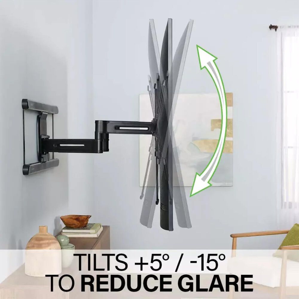 Sanus Advanced Full-Motion 4D + Shift TV Wall Mount for TVs 42&quot;-90&quot;, , large