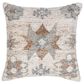 Classic Home Ardeth 22" Square Throw Pillow in Clay and Multicolor, , large