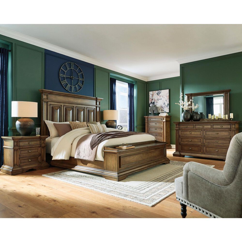 Millenium Frantanna King Panel Storage Bed in Brown, , large