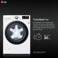 LG 7.4 Cu. Ft. Smart Front Load Electric Dryer with TurboSteam in White, , large