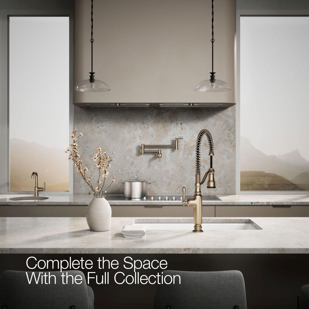Kohler Tournant Semi-Professional Kitchen Sink Faucet in Vibrant Brushed Bronze, , large