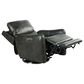 Steve Silver Athens Triple Power Swivel Recliner in Charcoal, , large