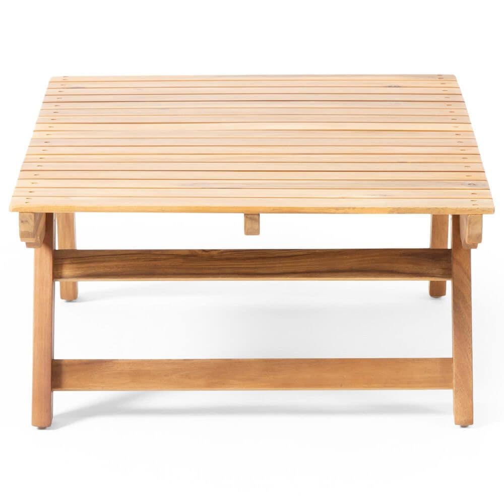 Hearth and Haven Sedona Rectangular Patio Coffee Table in Teak, , large