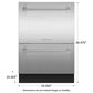 Fisher & Paykel 24" Professional Built-In Double Drawer Dishwasher in Stainless Steel, , large