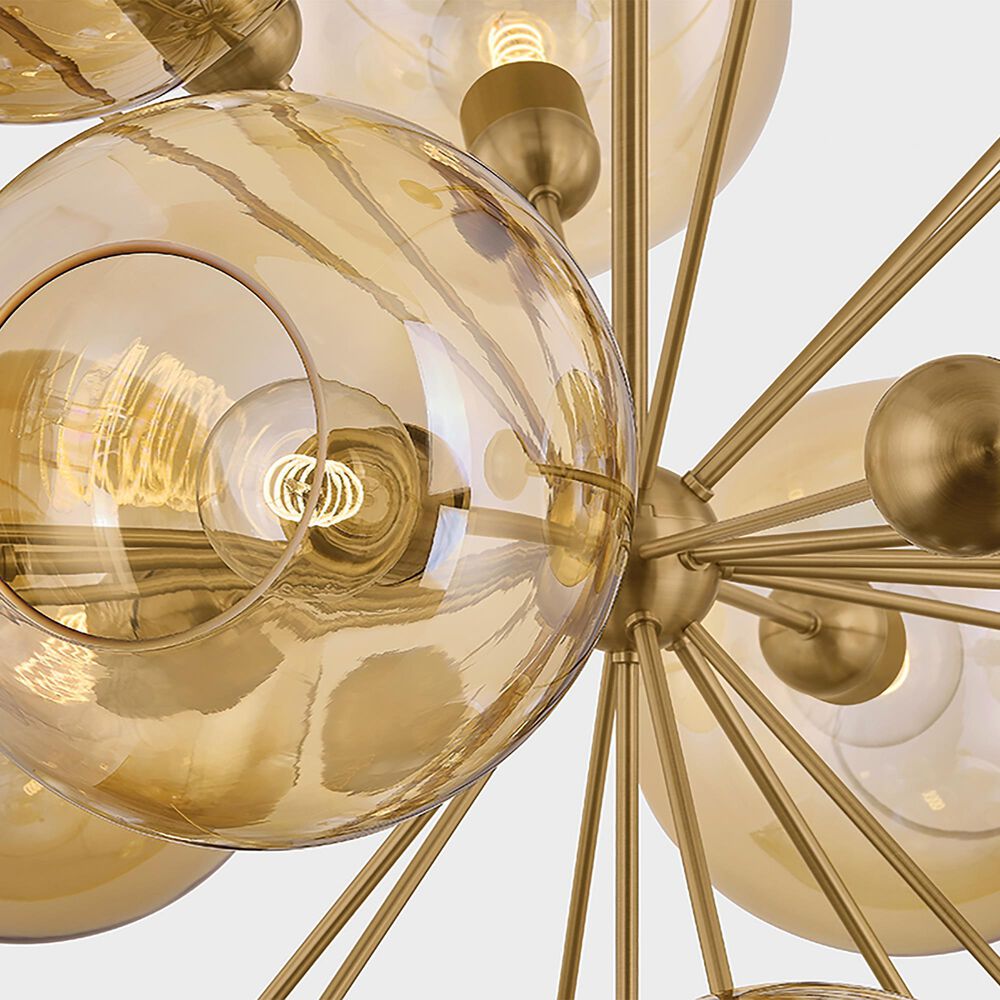 Troy Lighting Ellory 46" 13-Light Chandelier in Patina Brass, , large
