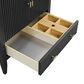 James Martin Myrrin 30" Single Bathroom Vanity in Carbon Oak with 3 cm Tajnar Eclos Top and Rectangular Sink, , large
