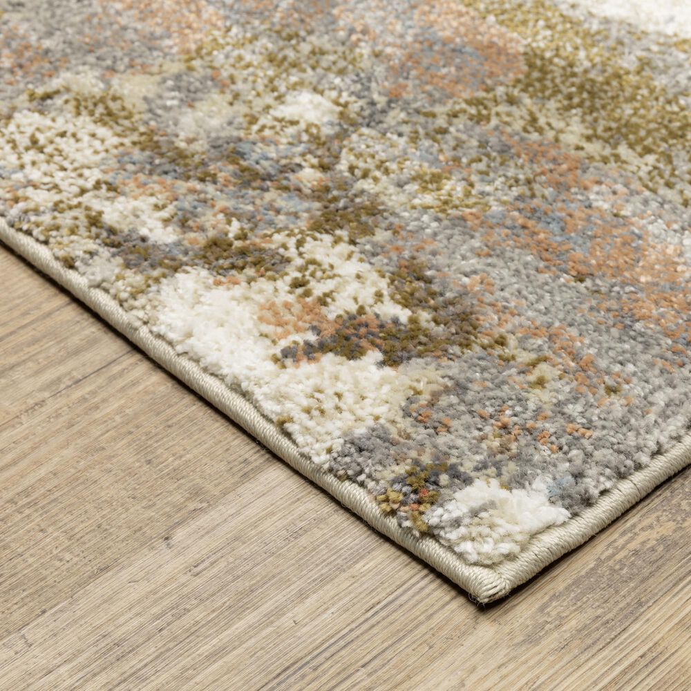 ROW by Oriental Weavers Gemma Olive and Blue 6'7" x 9' Area Rug, , large