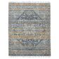 Amer Rugs Prairie 2" x 3" Denim and Orange Area Rug, , large