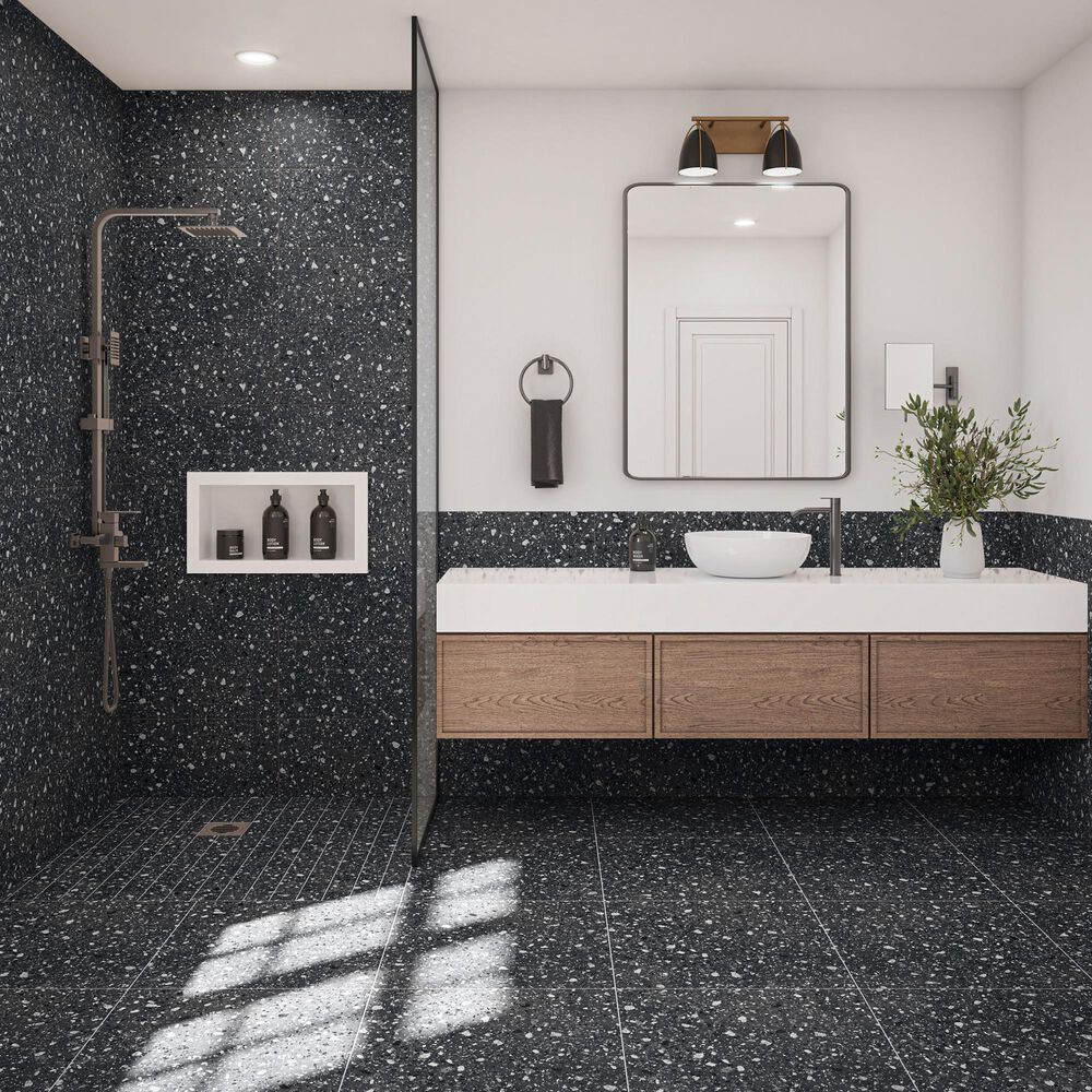 Dal-Tile Poke Raven Flecks 24" x 24" Porcelain Tile, , large