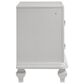 New Heritage Design Stardust 4-Piece Queen Bedroom Set in White and Silver, , large
