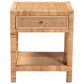 Baxton Studio Adelia 1-Drawer Nightstand in Natural Brown, , large
