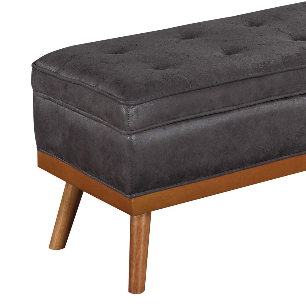 OSP Home Katheryn Storage Bench in Charcoal, , large
