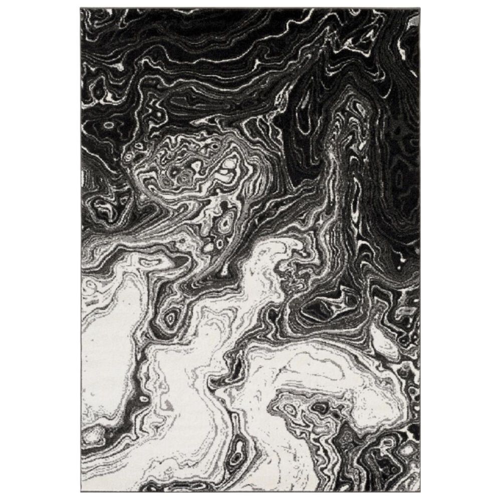 Surya Pepin PEI-1014 2" x 3" Black, Medium Gray and Cream Area Rug, , large